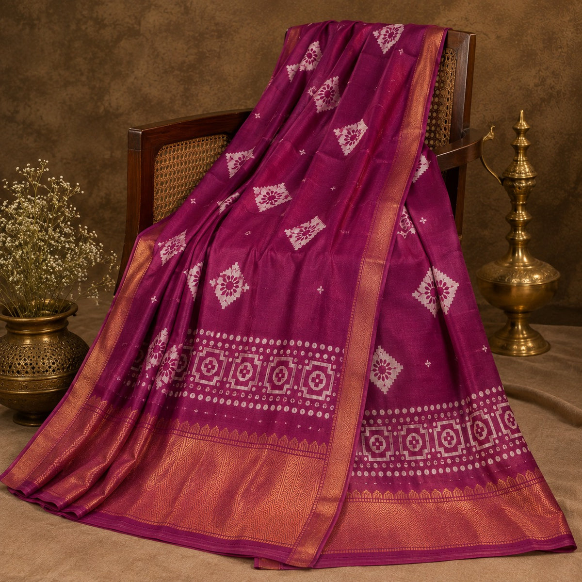 Premium Dola Silk Saree - Pink