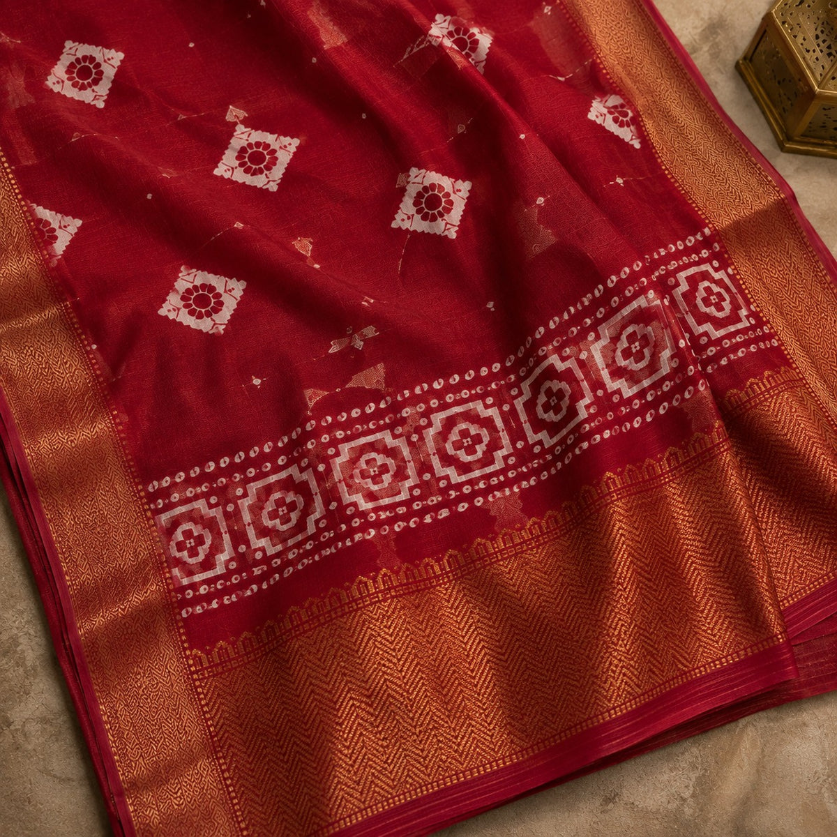 Premium Dola Silk Saree- Red
