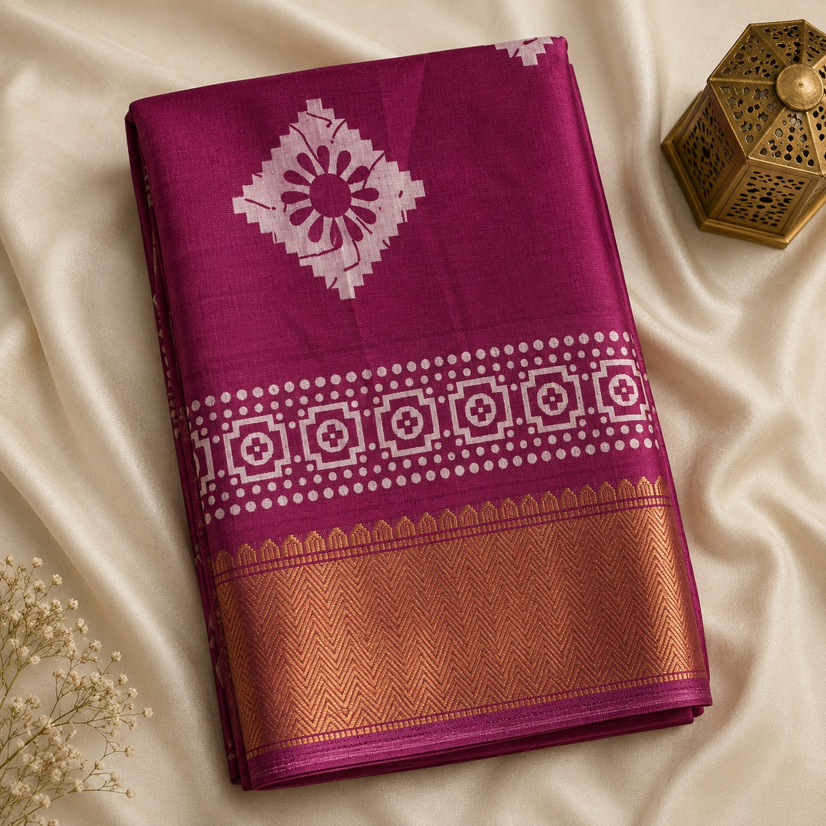 Premium Dola Silk Saree - Pink