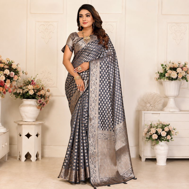 Organza Banarasi Designer Silk Saree