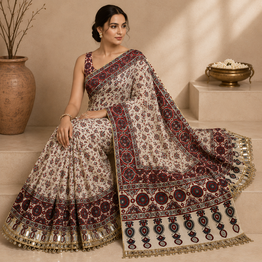 Adhivara saree styling